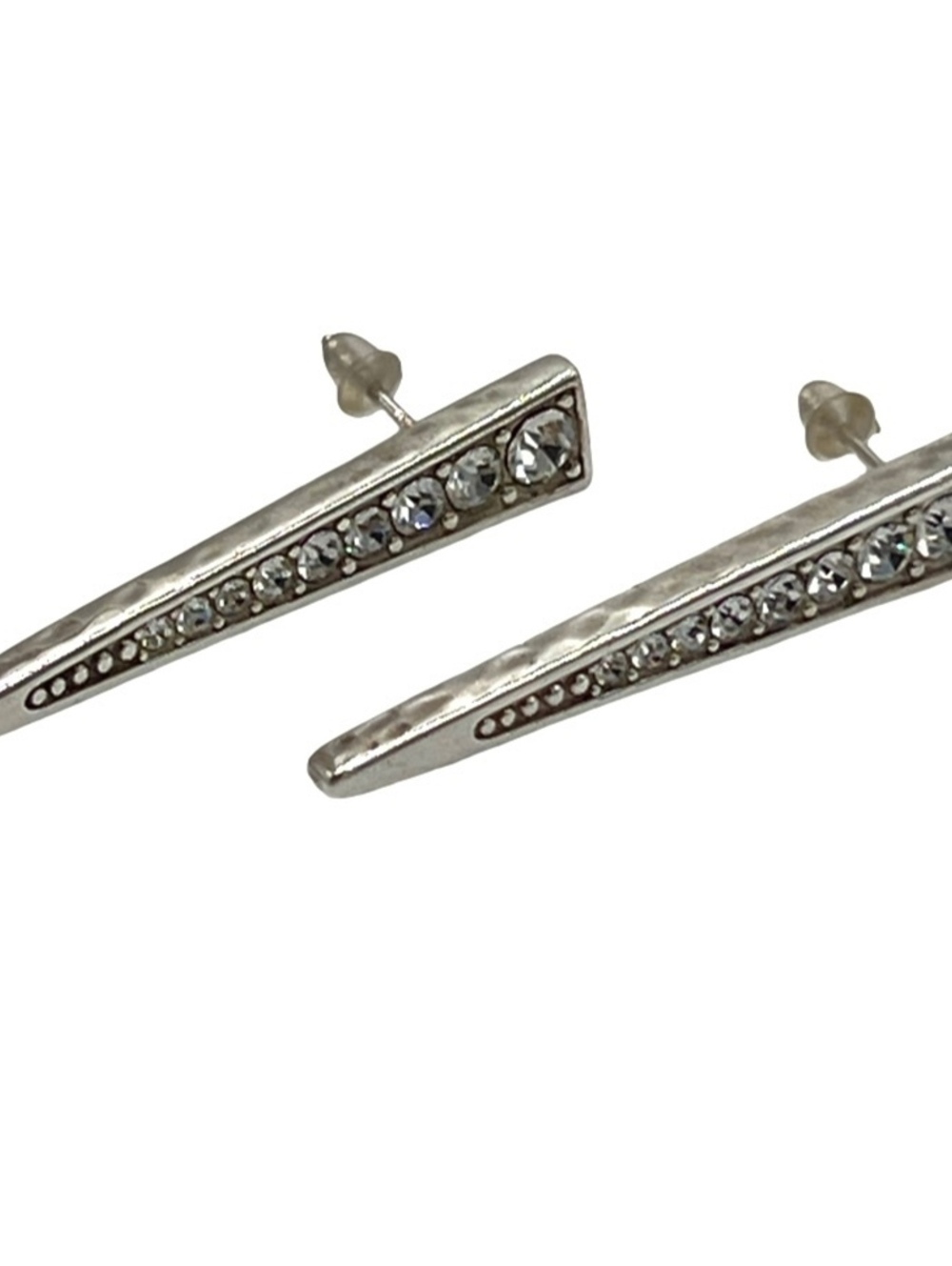Silpada 925 Swarovski Crystal SPOTLIGHT Tapered Earrings